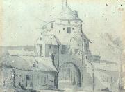Gerard ter Borch the Younger Luttekepoort vanuit de stad gezien. Techniek, afmetingen en verblijfplaats onbekend oil